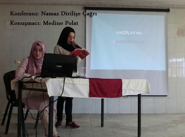 Öğrencimiz Medine Polattan Namaz Dirilişe Çağrı Konferansı