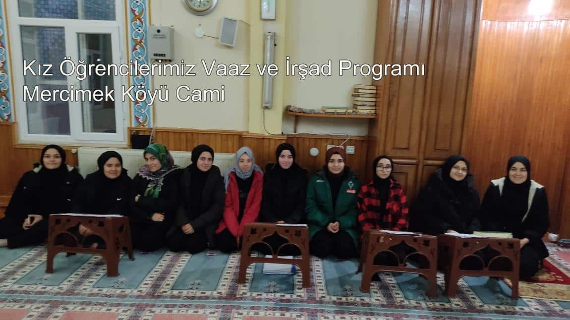 Kız Öğrenciler Kadınlar Vaaz ve İrşad Mercimek Köyü Cami
